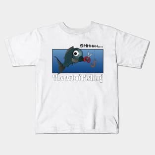 Funny Fishing Comic Kids T-Shirt